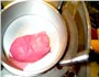 Modelling clay after being compressed by the valves